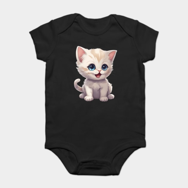 Baby Cat Baby Bodysuit by animegirlnft